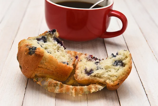 Muffin a káva — Stock fotografie