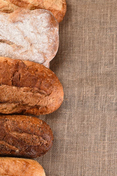 Pięć bochenków chleba — Zdjęcie stockowe