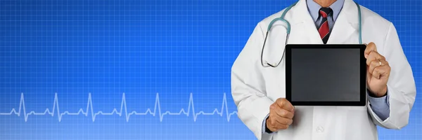 Medical Banner with Doctor — Stock Photo, Image