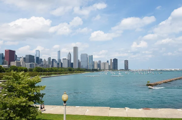 Chicago desde Shedd Aquarium — Foto de Stock