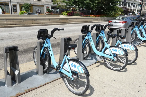 Divvy Bike Share Station — Stock Photo, Image