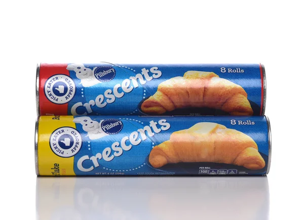 Irvine Kalifornie Nov 2020 Dvě Nádoby Pillsbury Crescents Roll Dough — Stock fotografie