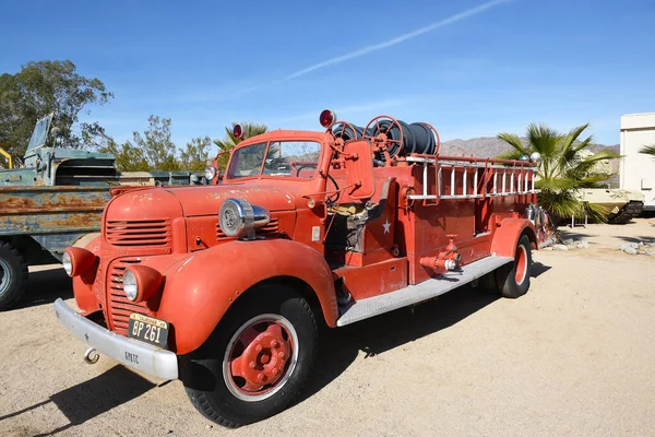 Sommet Chiriaco Décembre 2016 Camion Pompiers Dodge 1950 Musée Commémoratif — Photo