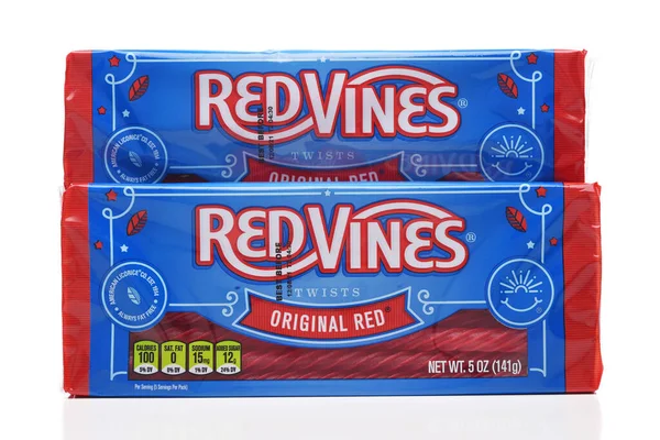 Irvine California Jun 2021 Two Packages Red Vines Original Red — 图库照片
