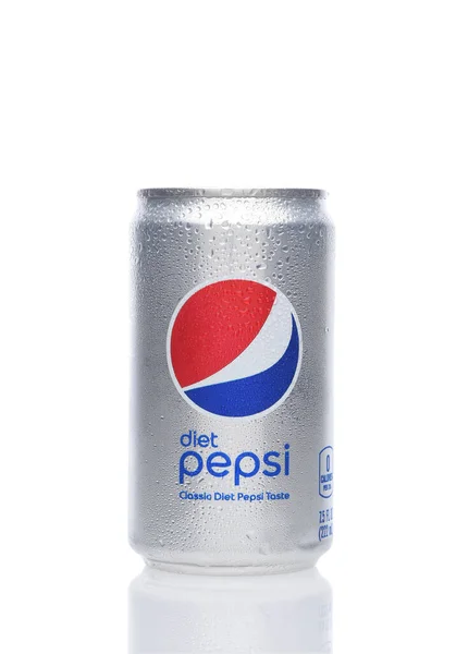 Irvine California Junho 2021 Uma Lata Onças Pepsi Dieta Branco — Fotografia de Stock