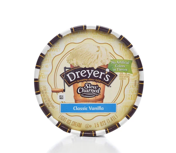 Irivne California July 2021 Carton Dreyers Slow Churned Classic Vanilla — ストック写真