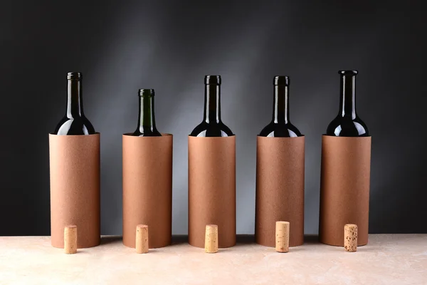 Configuração de degustação de vinhos — Fotografia de Stock