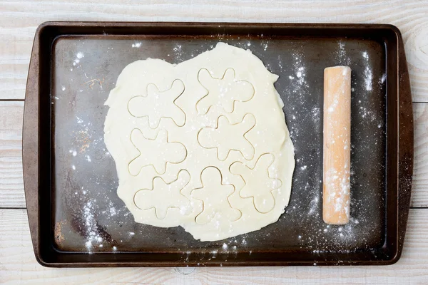 Cookie deg pepparkakor män — Stockfoto