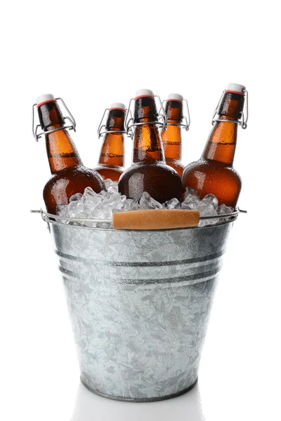 Party Bucket With Swing Top Beers — Stock Photo, Image