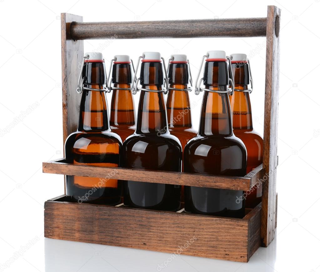 Antique Six Pack Beer Carrier
