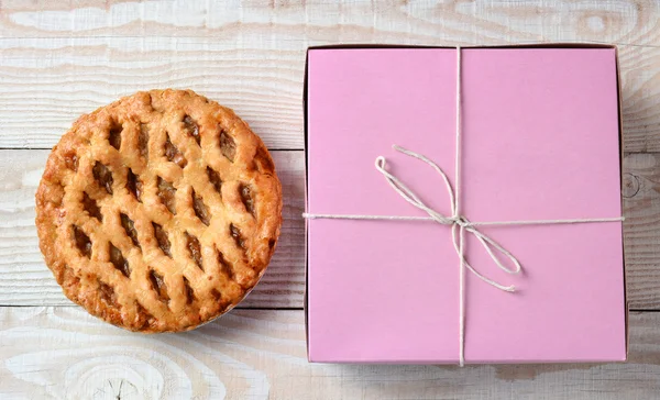 Appeltaart en bakkerij Box — Stockfoto