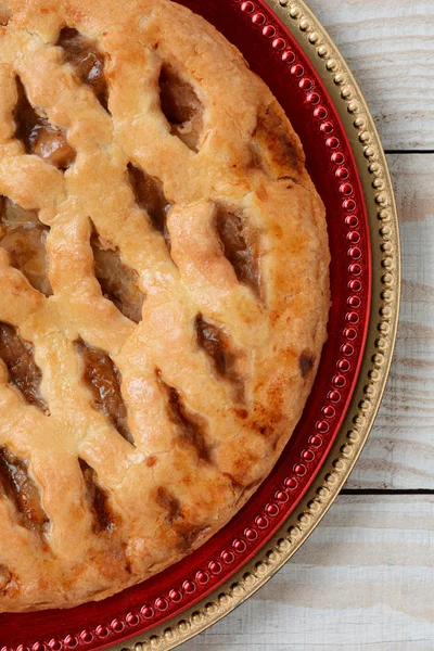 Closeup de torta de maçã — Fotografia de Stock