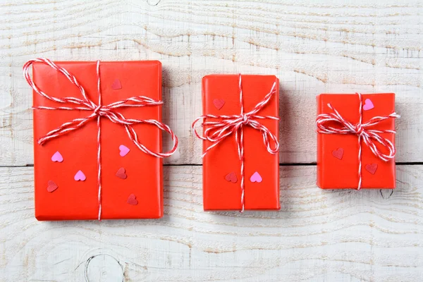 Three Valentines Gifts — Stock Photo, Image