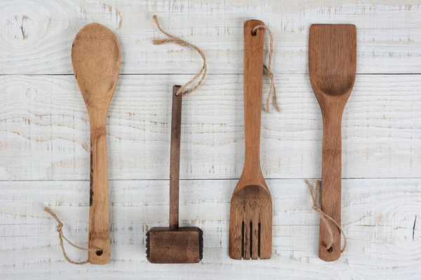 Équipement de cuisine en bois — Photo