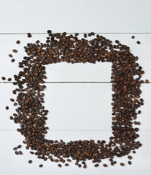 Moldura de feijão de café — Fotografia de Stock