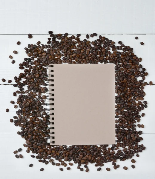 Coffe fazole a Pad — Stock fotografie