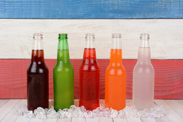 Five Bottles of Soda — Stock Photo, Image