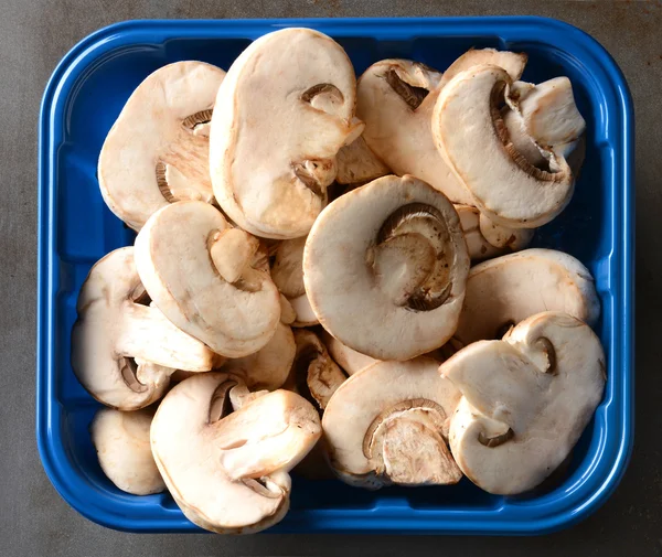 Cogumelos fatiados close-up — Fotografia de Stock