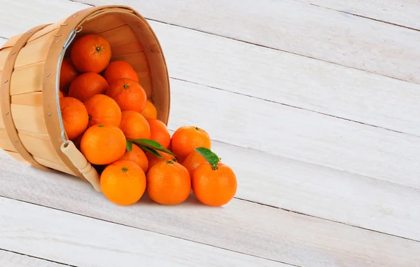 Clementine Basket Spill — Stock Photo, Image