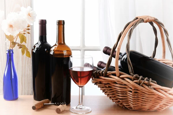 Vignette Filtered Wine Still Life — Stockfoto