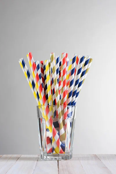 Multi-Colored Drinking Straws — Stockfoto