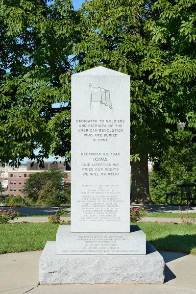 Iowa Revolutionary War Monument — Zdjęcie stockowe