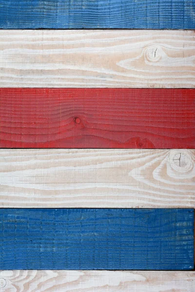 Red White and Blue Boards — Stock Photo, Image