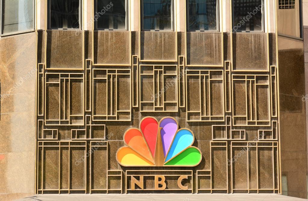 CHICAGO, ILLINOIS - AUGUST 22, 2015: NBC Tower. The NBC logo on the NBC Tower building seen form Columbus Drive.