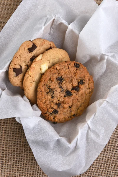 Scatola di biscotti gourmet — Foto Stock