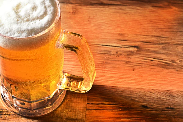 Cold Beer Mug With Copy Space — Stock Photo, Image