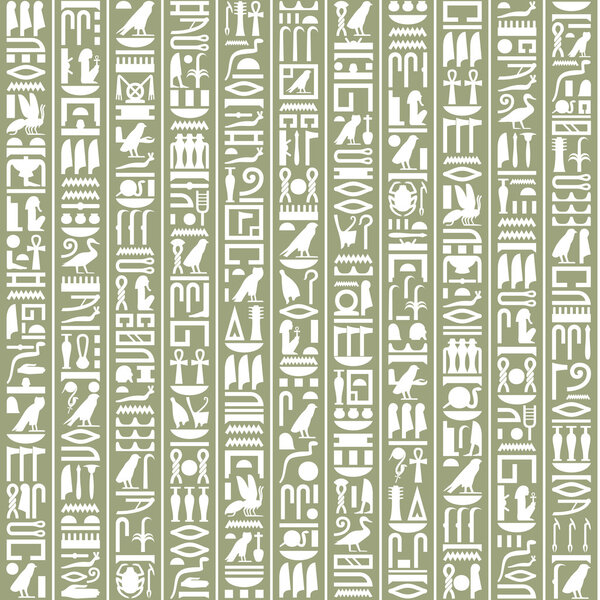 Ancient Egyptian hieroglyphic decorative background