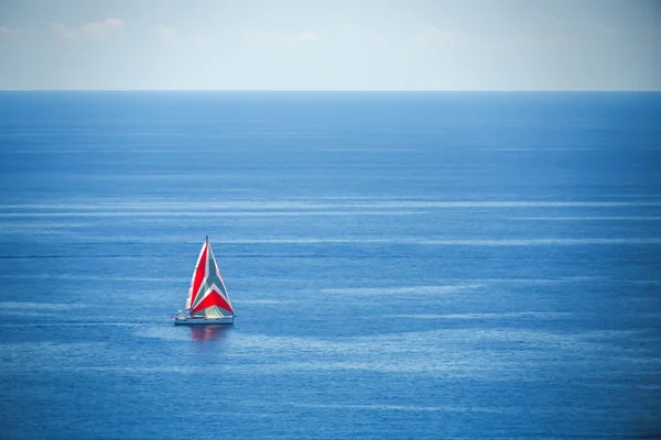 Luxury yacht sailing in Mediterranean Sea near French Riviera, M — Stock Photo, Image