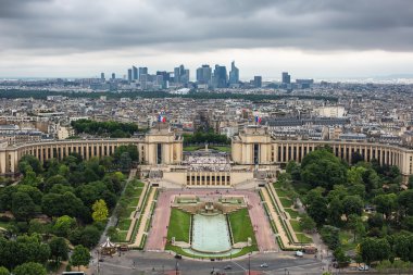 Eyfel Kulesi 'nden Paris' in havadan görünüşü