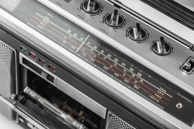 1980'lerde gümüş radyo müzik setini