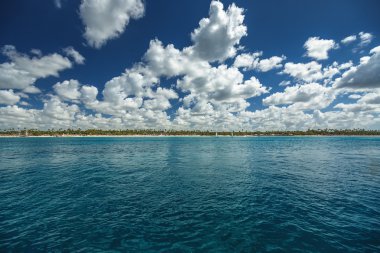 Karayip Denizi, güzel panoramik manzarası