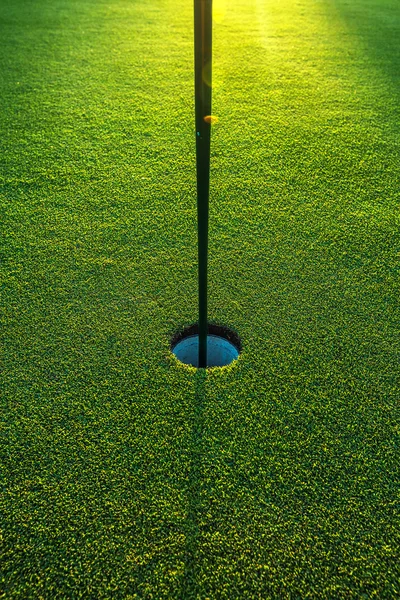 En el agujero, tiro al atardecer — Foto de Stock