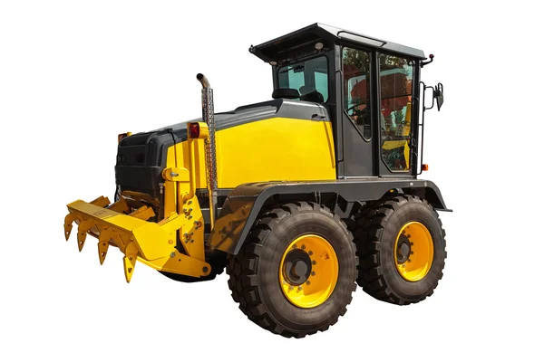 Grader and Excavator Construction Equipment with clipping path — Stock Photo, Image