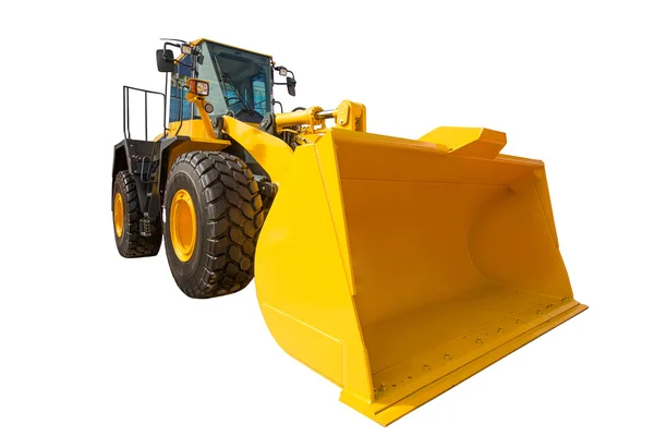 Wheel Loader grävskopa maskiner entreprenadmaskiner isolerade — Stockfoto