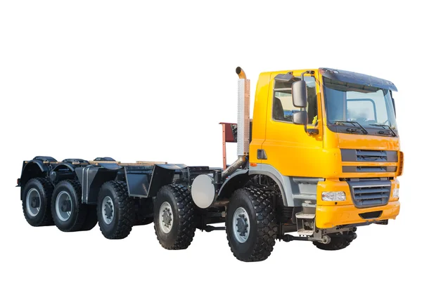 New model semi heavy truck isolated over white background — Stock Photo, Image