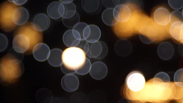 Desenfocado Bokeh Navidad Luces Abstracto Fondo Vídeo — Vídeo de stock