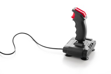 8- bit konsollardan Gamepad Retro joystick. Oyun denetleyici beyaz arkaplanda izole edildi
