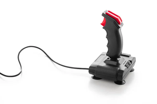 Gamepad Retro Joystick Από Κονσόλες Bit Ελεγκτής Παιχνιδιού Απομονωμένος Λευκό — Φωτογραφία Αρχείου