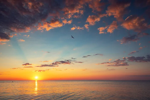 Beautiful Cloudscape Sea Sunrise Shot — Stock Photo, Image