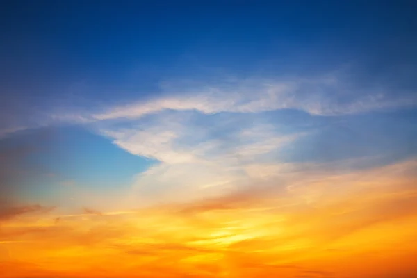 日落的天空背景 — 图库照片