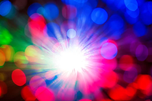 Blurry background with optical fibers — Stock Photo, Image