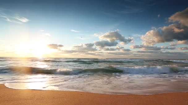 아름 다운 cloudscape 바다, 비디오 — 비디오