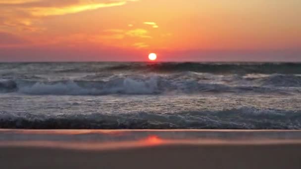 Bela paisagem nublada sobre o mar, vídeo — Vídeo de Stock