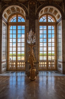 Lüks Saray cam pencere Versailles Sarayı, Fransa