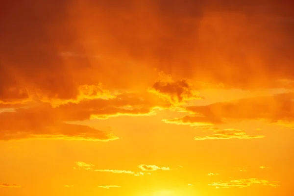 Beautiful sunrise over the horizon — Stock Photo, Image