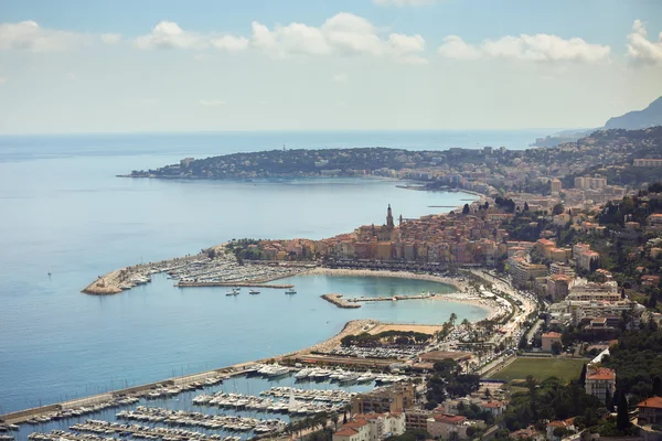 Vista panorâmica de Montecarlo, Mónaco, Costa do Marfim, Europa — Fotografia de Stock